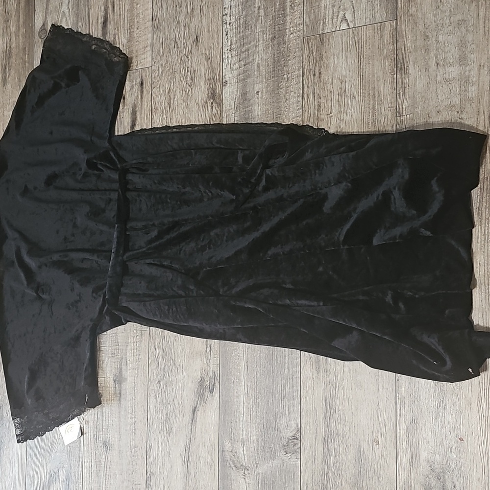 Christian Dior Vintage 80s 90s Lace Trim Robe - Picture 11 of 13